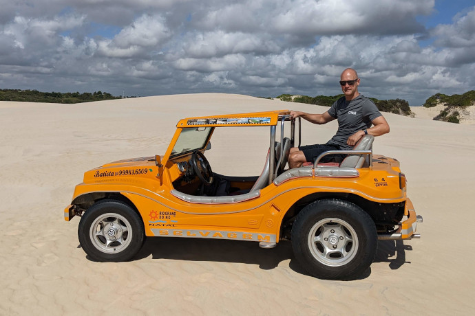 Riding dunes in Natal
